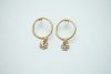 Hoop Earrings With Flowers
