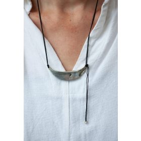 Adjustable Silver Monn Neklace