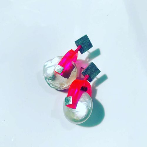 Pink Pearl Earrings