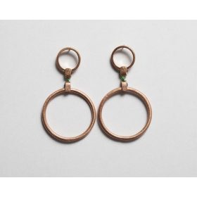 Ezüst karika fülbevaló