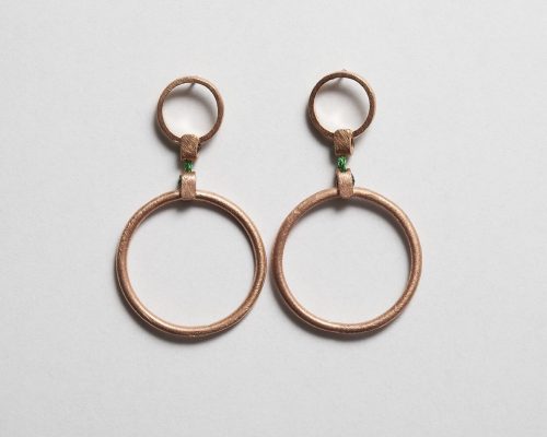 Rose Gold Plated Circle Earring
