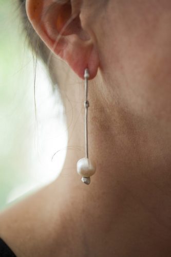 Ancient Freshwater Pearl Earring